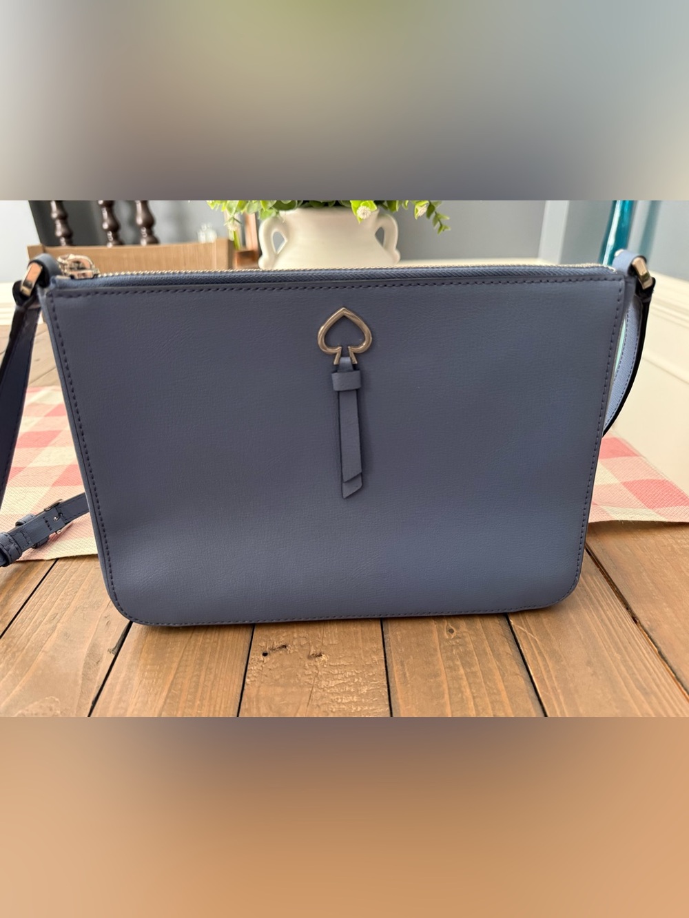 kate spade blue leather crossbody